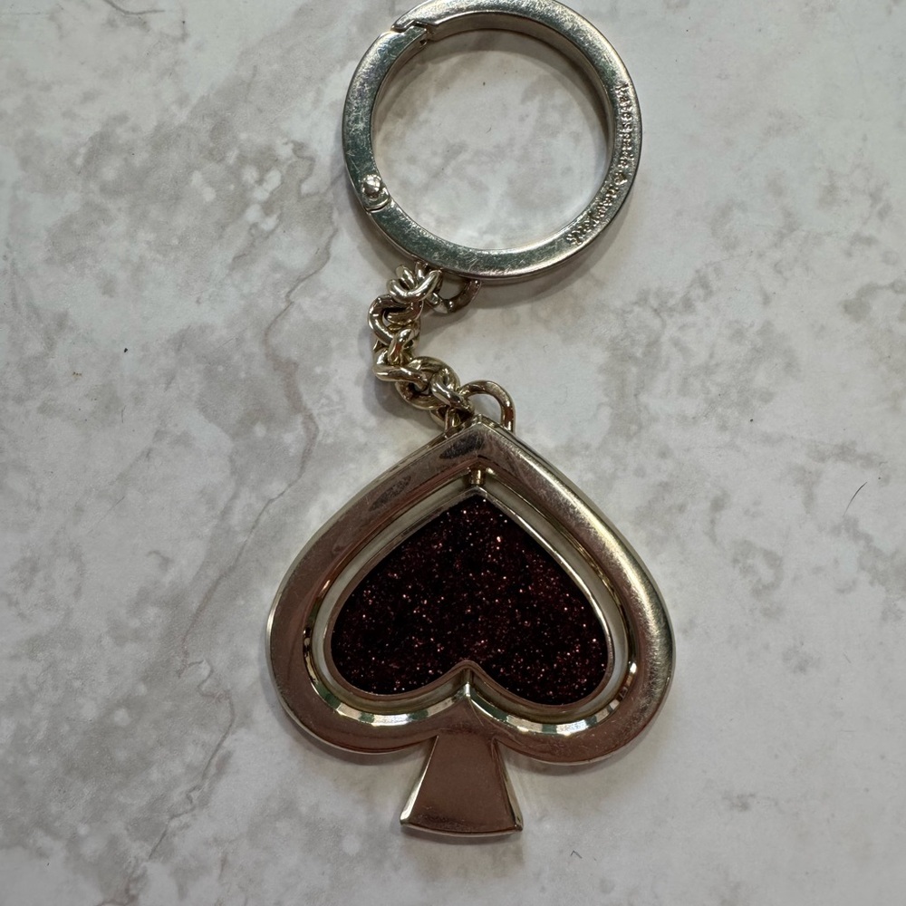 Kate Spade Silver and Pink Keychain - Picture 3 of 3